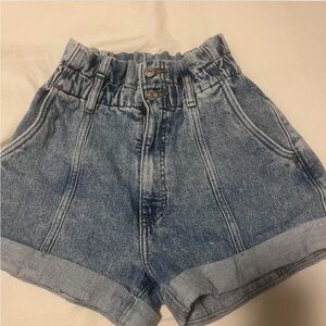 Abercrombie & Fitch paper bag denim shorts